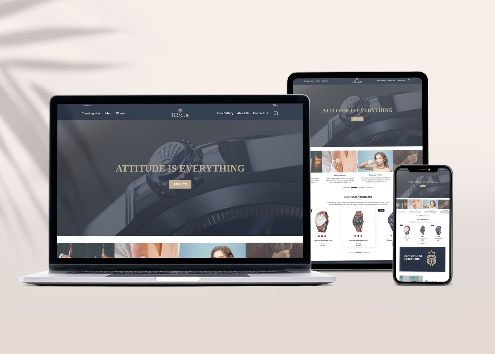 irule website design by designer zahid