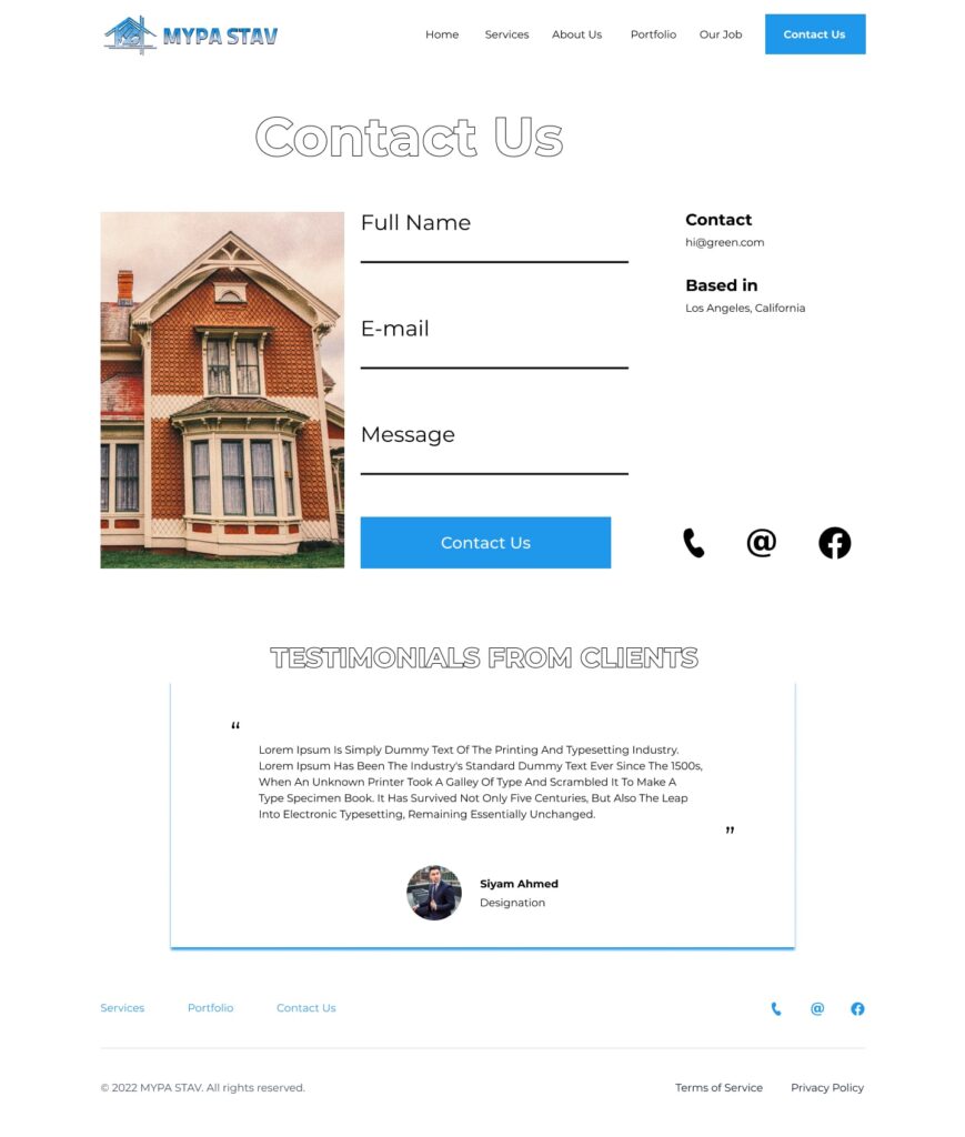 Mypa Stav website design by designer zahid