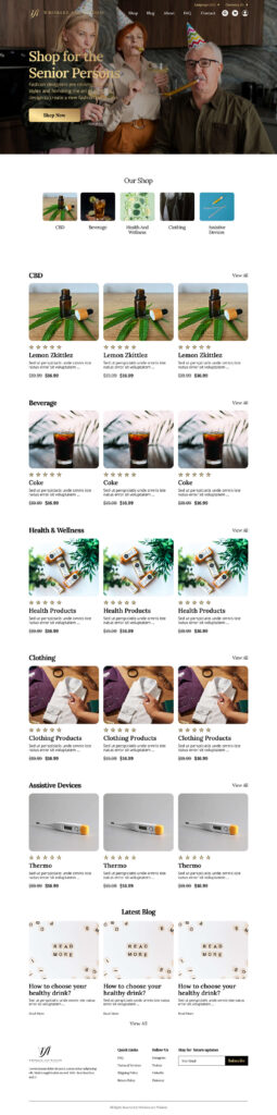 Wrinkles website design by designer zahid