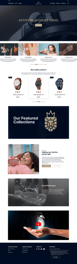 irule website design by designer zahid