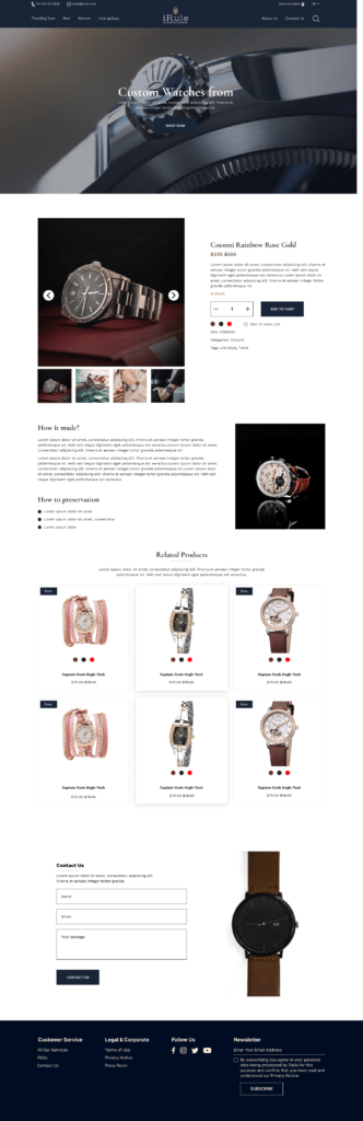 irule website design by designer zahid