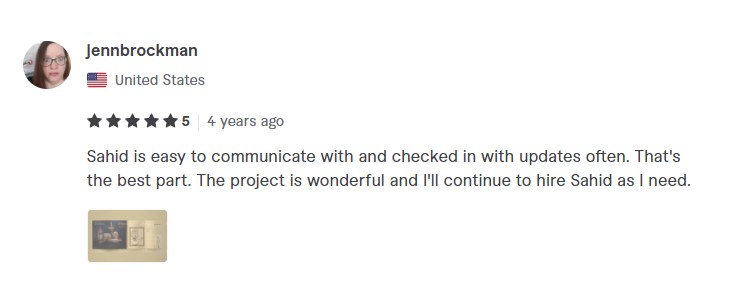 Review for wordpress developer zahid
