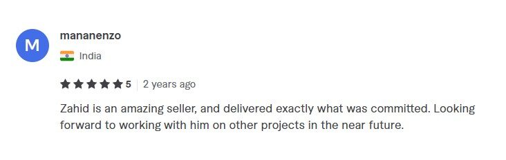 Review for wordpress developer zahid