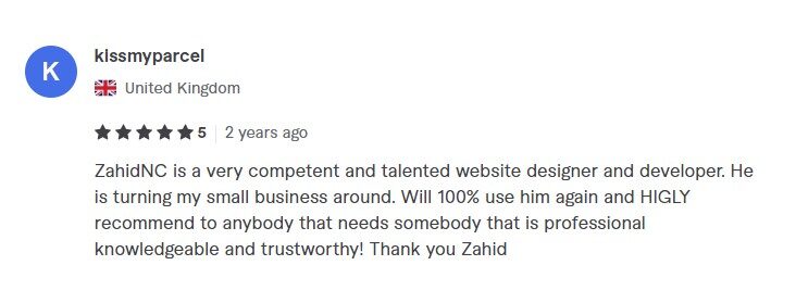 Review for wordpress developer zahid